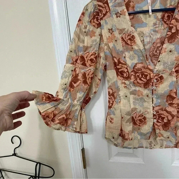 Free People Found You Printed Top ~ Size XS! Absolutely gorgeous top! - Picture 8 of 13